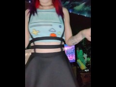 Panties Off Gamer Girl - Screenshot 11 of 16 - Taking Off Panties
