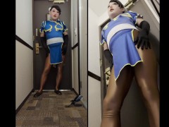 コスプレイベント後にホテルでチクニー、入室編 5/16