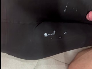 Cum on Legging Cumpilation