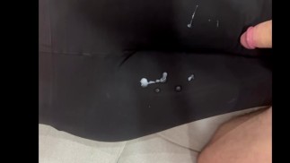 Cum on legging Cumpilation