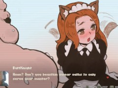 FUCKING A SEXY MAID CATGIRL - BUTTKNIGHT