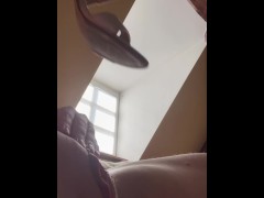 Close Up Pussy Fuck High Heel Shoe till I cum - intense orgasm and pussy contractions