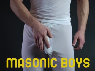MasonicBoys - Cameron Basinger barebacked hard by hot mustached DILF