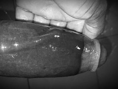 Oiled Horny Guy Masturbating Big Black Dick While Moaning - Screenshot 3 of 16 - Intense Cum