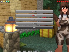 Minecraft Horny Craft (Shadik) - Part 2 - Hot CowGirl Make Ahegao And Strip By LoveSkySan69