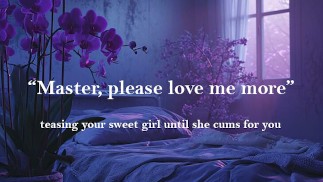 (audio only) sweet girl uses dildo and begs for love until she cries ♡ soft moaning, loud orgasm
