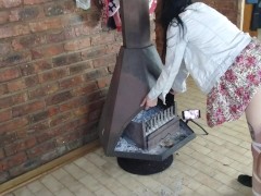 Good times at the fireplace.