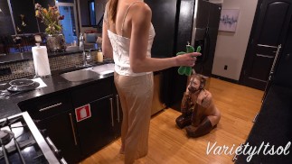PuppyGirl Itsol plays and gets pegged by Mistress Roleplay