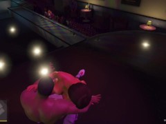 Franklin Have Sex with Ebony Stripper at Vanilla Unicorn! GTA Free Porn