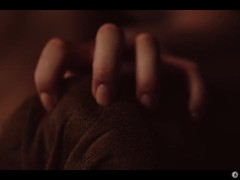 Matty Mila offers her neck to Blonde Vampire Nancy Ace Sexy Gothic Lesbian Domination with Red Bites