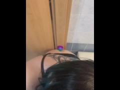 My ass fucked by my rainbow dildo