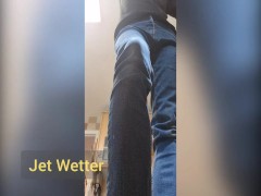 Desperately peeing and soaking my jeans and stripping