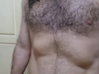 Peludo suado depois de um treino