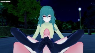 Eto Yoshimura from Tokyo Ghoul Gives You An Inhumanly Good Footjob!