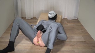 Mr. Mystery playing with toys and jerking off