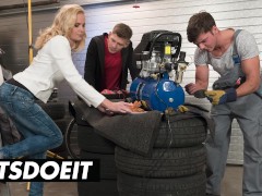 Busty Czech MILF Klara Gets DP From Stepson - LETSDOEIT 16/16