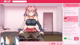 FUCKING MY SEXY IDOL DURING HER LIVESTREAM - PEEPING DORM MANAGER