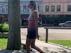 Lovely Little Lady Flashes It All N Public Museum