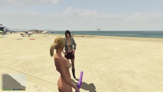 Tracey Dance Naked for Hooker in the Beach! GTA Free Porn