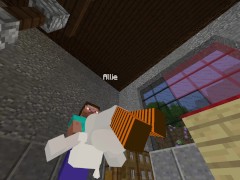 Ally Halloween cosplay jenny minecraft xhatihentai gameplay