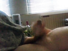 My first video, Masturbating watching porn w/cumshot (Better Quality)