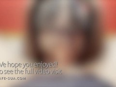 My Pigtail Asian Wife Sucks Me While the Sex Machine Wrecks Her - POV