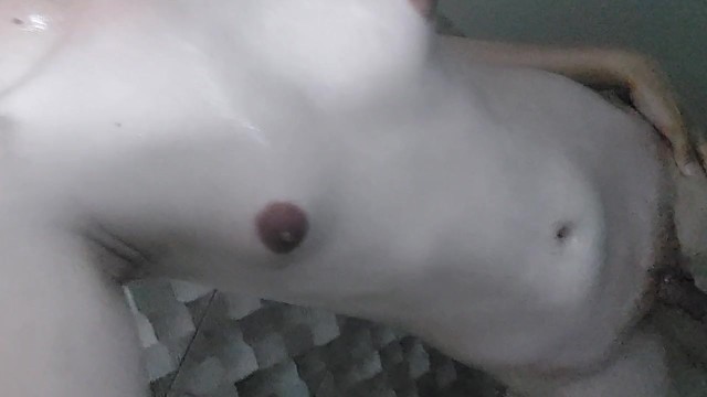 Latino Femboy Teasing in the Shower