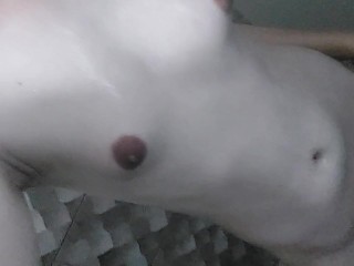 Latino Femboy Teasing in the Shower