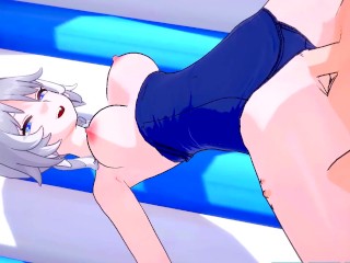 Шифр делает ее киску мокрой от пляжного траха - Honkai Star Rail