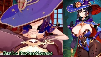 Mona the hot girl is looking for your penis! Genshin impact