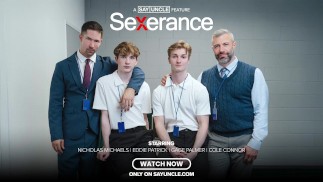Gay Porn Parody (SEVERANCE): Sexerance 3 ~ Twink Loves Daddy ~ His First Dick (Free Trailer)