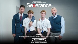 Paródia pornô gay ~ Indenização ~ Sexerance Parte 3 ~Daddy Fantasy Fulfilled ~ Twink's First Dick ~ Free Full SFW