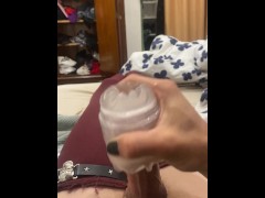 Femboy DaniI Pocket Pussy Shoots Big Load 🥹