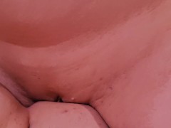Lesbian scissors rubbing and getting orgasm