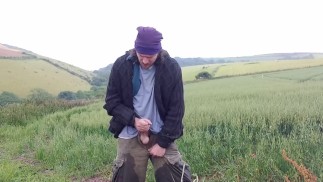 Branlette rapide à la campagne