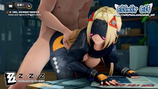Anby and Trigger treated like fuck dolls by Big Dick Guy 😂 Zenless Zone Zero Hentai