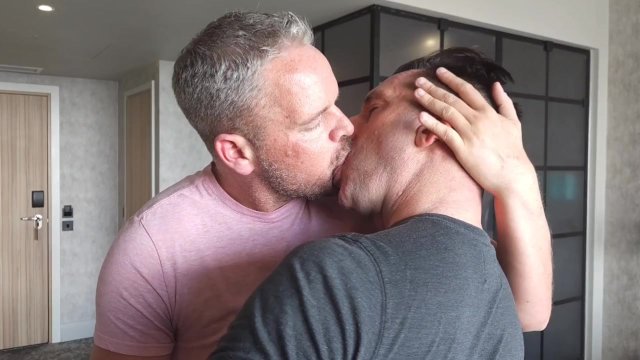 Str8 Businessman Mike books hotel bare