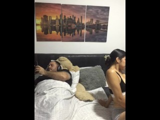 I Masturbate my Pussy in Front of my Stepfather