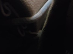 Fucking my dildo on mirror while sucking my man