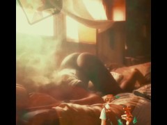 CHEEKED Up Stoner Arching And Humping Bed