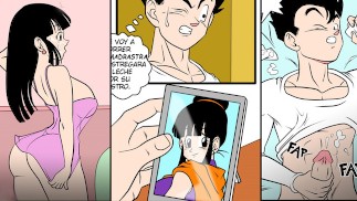 Dragon Ball Z: Chi-Chi discovers that her stepson Gohan's semen rejuvenates her skin