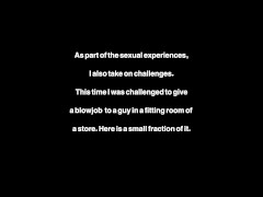 I was dared to blow a guy in a store dressing room. - Screenshot 1 of 16 - Amateur