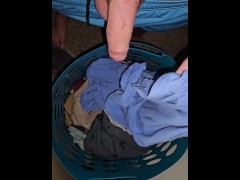 Wiping My Foreskin Clean After A Huge Cumshot