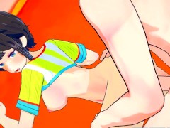 Japanese Tomboy Girlfriend gets deflowered - Hololive Hentai