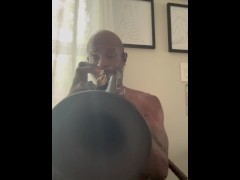 Playing trumpet w/ Naked Trumpeter