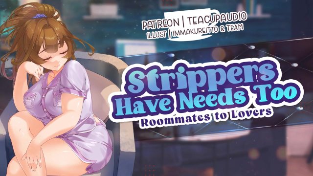 Your Stripper Roommate Hits on You [F4M] [Friends to Lovers] [Gentle Flirting to Kissing]