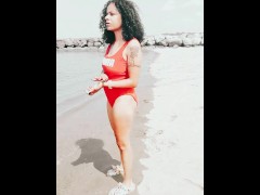 SOLO FEMALE NYC PUBLIC BIKE TRAIL PUBLIC TEASING WALKING NUDE COSPLAY