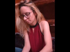 Fucking myself in the mirror using both holes