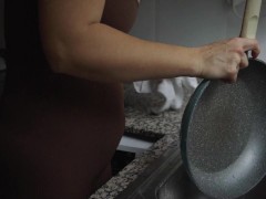 I wash dishes in my underwear