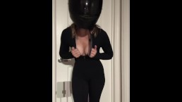 Pov you cut off the motorcycle girl and she punishes you with her pussy
